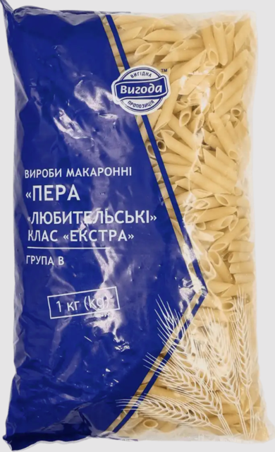 Макаронні вироби ВИГОДА пера, 1000г